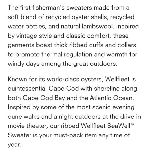 Long Wharf Wellfleet SeaWell Wool Blend Knit Quarter Zip Sweater - Picture 7 of 8